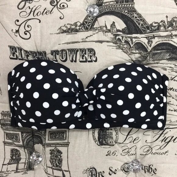 Kate Spade New York Lia Dot Bandeau Bikini Top - Picture 3 of 6